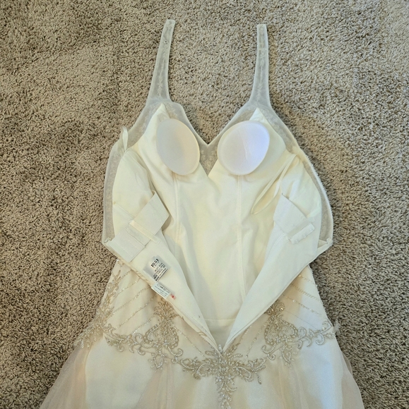Essence Collection Beaded Halter Bodice Wedding Gown - Picture 11 of 16